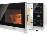 BAUKNECHT Mikrowelle "MW 45 SL", silber (schwarz, silberfarben), B:52cm H:29,9cm T:42,5cm, Mikrowellen, Mit Grill, Automatikprogrammen und Crisp für schnelle knusprige Pizza, Mikrowelle