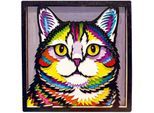 Wood-Art "Katze", 25 x 25 cm