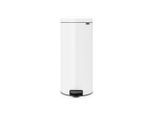 Brabantia Abfalleimer NEW Icon, Weiß, Kunststoff, 30 L, 29.3x67.9x38 cm, Küchen, Küchenausstattung, Mülleimer