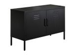 Mid.you Lowboard, Schwarz, Metall, 1 Fächer, 100x64x40 cm, Wohnzimmer, Wohnwände, Lowboards