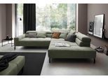 Ecksofa HOME AFFAIRE "Claya, 311 cm breit, L-Form, inkl. Kopfteilverstellung", grün (oliv), B:311cm H:71cm T:219cm, 95% Polyester, 5% Nylon, Sofas, Ecksofa, ohne elektrischen Sitzvorzug