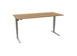 STIER Elektrisch höhenverstellbarer Schreibtisch 501-43 180 x 80cm Nussbaum (907773)