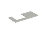 Geberit One Waschtisch-Platte 505304007 105 x 3 x 47 cm, greige/lackiert matt, Ausschnitt links