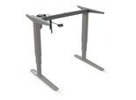STIER Elektrisch höhenverstellbares Gestell 501-43 Silber für 100x80 cm Platte (907758)