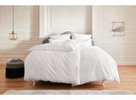 Bettwäsche OTTO HOME "Mila ab Gr. 135x200 cm aus 100% Baumwolle", weiß, B/L: 155cm x 220cm, 1 Stk., 1 Stk., Mako-Satin, B/L: 80cm x 80cm, 2 Stk., Mako-Satin, Obermaterial: 100% Baumwolle, Bettwäsche, Bettwäsche, zeitlos elegante Uni Bettwäsche in verschiedenen Premium Qualitäten