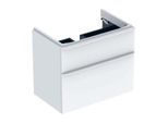 Geberit Smyle Square Waschtisch-Unterschrank 500353001 73,4x61,7x47cm, weiß hochglanz, 2 Schubladen