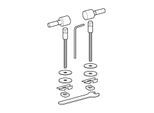 Geberit Scharnier-Set 598126000 für WC-Sitz