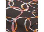 Romanit-Jersey "Kreise", schwarz-color