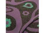 Sweatstoff "Herzen", lila/türkis
