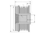 HELLA Generatorfreilauf 9xu358038291 für Volvo Opel Vaughall MITSUBISHI NISSAN RENAULT