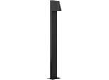 Sockelleuchte EGLO "Stagnone Stehlampe, Sockellampe, Metall, Wegeleuchte, GU10, IP54", schwarz, B:12,5cm H:100cm L:10cm, Leuchten, Stehleuchte - L10 x B12,5 x H100 cm - schwarz - 1X4,6W inkl.