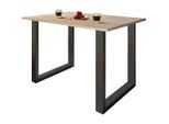 Mid.you , Schwarz, Sonoma Eiche , Holzwerkstoff , rechteckig , 80x76x160 cm ,