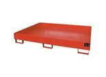 Regalwanne Typ RW/RW 1800, ohne Gitterrost, rot RAL3000