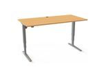 STIER Elektrisch Höhenverstellbarer Schreibtisch 501-43 160 x 80cm Buche 65-125cm (907767)