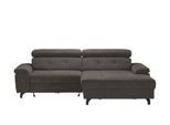 Ecksofa mit Schlaffunktion Frieda ¦ grau ¦ Maße (cm): B: 265 H: 87 T: 180.0
