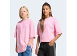 T-Shirt ADIDAS ORIGINALS "TEE", Mädchen, Gr. 158, light pink, Obermaterial: 100% Baumwolle, Rundhals, Shirts T-Shirt, lockere Passform, für Kinder, mit aufgesticktem Trefoil Logo