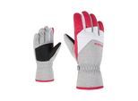 Skihandschuhe ZIENER "LANDO-Z JUNIOR", Damen, Gr. 6,5, rosa (light melange.pop pink), Polyester, Handschuhe Skihandschuhe, warm, wasserabweisend, windabweisend