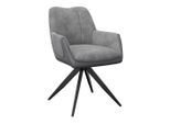 Möbelix , Grau, Schwarz , Metall, Textil , 66x87x62 cm , Sitzfläche 360° drehbar ,