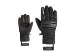 Skihandschuhe ZIENER "GOMIN-Z AQUASHIELD", Herren, Gr. 11, schwarz, Materialmix, Handschuhe Skihandschuhe, wasserdicht, winddicht, atmungsaktiv, Lederinnenhand