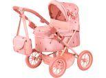 Puppenwagen BAYER "Trendy", altrosa, Puppenwagen, KinderB:39cm H:68cm T:68cm, Kunststoff, Metall, Stoff, Puppenwagen, mit Wickeltasche, B:39cm H:68cm T:68cm