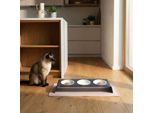 LucyBalu SQUARE Katzen Napfunterlage flieder L