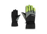 Skihandschuhe ZIENER "LANDO-Z JUNIOR", Damen, Gr. 3,5, grün (schwarz.lime grün), Polyester, Handschuhe Skihandschuhe, warm, wasserabweisend, windabweisend