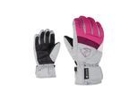 Skihandschuhe ZIENER "LEIF-Z GORE-TEX JUNIOR", Damen, Gr. 5, rosa (pop pink.light mélange), Polyester, Handschuhe Skihandschuhe, wasserdicht, winddicht, atmungsaktiv, warm