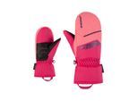 Fäustlinge ZIENER "LAVIVO-Z AQUASHIELD JUNIOR", Jungen, Gr. 6, rosa (pop pink), Kunstfaser, Handschuhe Fäustlinge, wasserdicht, winddicht, atmungsaktiv, warm