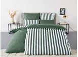 Wendebettwäsche OTTO HOME "Greta", grün, B/L: 155cm x 220cm, 1 Stk., 1 Stk., Renforcé, B/L: 80cm x 80cm, 2, Renforcé, Obermaterial: 100% Baumwolle, Bettwäsche, Wendebettwäsche, Bettwäsche mit Streifen in verschiedenen Qualitäten, ab 135x200 cm