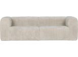 3,5-Sitzer WOOOD "Bean H 73 x B 242 x T 96 cm", beige (natur), B:242cm H:73cm T:96cm, Sofas, 3 5-Sitzer, Tragkraft 350 kg, Maximale Verschleißfestigkeit, Pfleiglicht