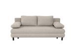 Xora Schlafsofa Lia, Graubraun, Kunststoff, 2-Sitzer, Füllung: Schaumstoffflocken,Schaumstoffflocken, 197x84x92.5 cm, Wohnzimmer, Sofas & Couches, Schlafsofas, Schlafsofas mit Bettkasten