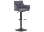 Livetastic , Grau, Schwarz , Metall, Textil , Füllung: Schaumstoff , 54.5x111.5x51.5 cm , Sitzfläche 360° drehbar, inklusive Armlehnen ,
