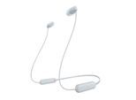 Sony In-Ear Kopfhörer WI-C100W weiß (Headset-Funktion, Bluetooth, kabellos, Mikrofon)