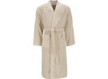 Unisex-Bademantel VOSSEN Gr. 38, beige (tibet), 38/44, Baumwolle, Hausmäntel, Unisex-Bademantel