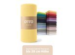 Spannbettlaken OTTO HOME "BLACKBERRY in PREMIUM und BASIC Qualität, 100% Baumwolle", gelb, B:140cm L:200cm, Jersey (110 g/m²), Obermaterial: 100% Baumwolle, Bettlaken, Spannbettlaken, für hohe Matratzen bis 28 cm, Bettlaken, Spannbetttuch, Boxspring, Topseller