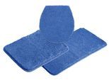 Badematte OTTO HOME "Inga, Badezimmer Teppich, Badvorleger" Gr. 12, blau, H:20mm, Polyester, Badematten, Badematte, Badteppich, unifarben, weich, als halbrund und rechteckig erhältlich