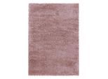 Ayyildiz Hochflorteppich Fluffy 3500 Rosa, Rosa, Textil, Uni, rechteckig, 80x150 cm, Oeko-Tex® Standard 100, für Fußbodenheizung geeignet, schmutzabweisend, Hausstauballergiker lichtunempfindlich, antistatisch, pflegeleicht, strapazierfähig, leicht zusammenrollbar, Teppiche & Böden, Teppiche, Hochflorteppiche & Shaggys