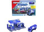Spiel-Gebäude MAJORETTE "Petrol Station Aral", blau, Fahrzeug-Spielwelten, KinderB:28,3cm H:10,5cm T:17,5cm, Kunststoff, Metall, Spiel-Gebäude, inklusive 1 Fahrzeug, B:28,3cm H:10,5cm T:17,5cm