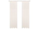 Gardine OTTO HOME "Kyllo", beige (creme), B:140cm H:245cm, Polyester, Gardinen, Gardine, Leinen-Look, halbtransparent, Multifunktionsband, Pflegeleicht