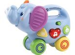 Lernspielzeug VTECH "VTechBaby, Kleiner Schiebe-Elefant", bunt, Lernspielzeug, BabyB:10cm H:14cm L:17cm, Kunststoff, Lernspielzeug, mit Sound, B:10cm H:14cm L:17cm