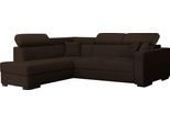 Ecksofa HOME AFFAIRE "Tulio bequem, bewährte Wellenunterfederung, Breite 267cm, L-Form", braun, B:267cm H:95cm T:198cm, Struktur fein (100% Polyester);Struktur (100% Polyester);Samtstruktur (100% Polyester), Sofas, Ecksofa, wahlweise mit Bettfunktion und Bettkasten, incl. 3 Zierkissen
