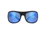 Polaroid Wrap Mens Matte Black Blue Polarise Lunettes de soleil