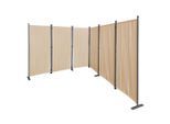 Quick Star Paravent, Beige, Metall, 340x170 cm, Sonnen- & Sichtschutz, Sichtschutz Garten, Balkon Sichtschutze
