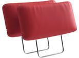 Sofa-Kopfstütze SIT & MORE "Pamela, Leder, 2 Stück, B: 50 cm", rot (feuerrot), B:50cm H:25cm, Kopfstützen, verschiedene Farben
