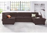 Sofa-Kopfstütze SIT & MORE "Pisa", braun (dunkelbraun), B:50cm H:16cm, Luxus-Microfaser (100% Polyester);NaturLEDER (echtes Rindsleder) in Sitz und Rücken. Korpus in passendem Kunstleder SOFTLUX bezogen;Luxus-Microfaser ALTARA NUBUCK (100% Polyester), Kopfstützen