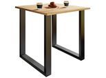 VCM Premium Holz Esstisch H. 76 x B. 80 x T. 50 cm Küchentisch Speisetisch Tisch Xona U