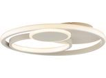 BRILLIANT LED Deckenleuchte "Runda", weiß (beige), 1, Ø 40cm H: 6,5cm, 1 Stk., Leuchten, Ø 40 cm, 4000 lm, 3000 K, 3-Stufen dimmbar, Metall/Kunststoff, LED Deckenleuchte
