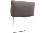 Sofa-Kopfstütze SIT & MORE "Pablo", grau (elefant), B:50cm H:25cm T:12cm, Luxus-Microfaser (90% Polyester, 10% Polyamid);Kunstleder SOFTLUX;Luxus-Microfaser ALTARA NUBUCK (100% Polyester), Kopfstützen