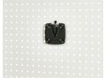 Rau Flachbildschirmhalter, VESA MIS-D 75/100, für Lochplatte, 25 kg Traglast, Stahl, B 130 x T 25 x H 130 mm, lichtgrau