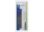 Staedtler Fineliner triplus 334, Strichstärke 0,3 mm, blau, 4 Stück